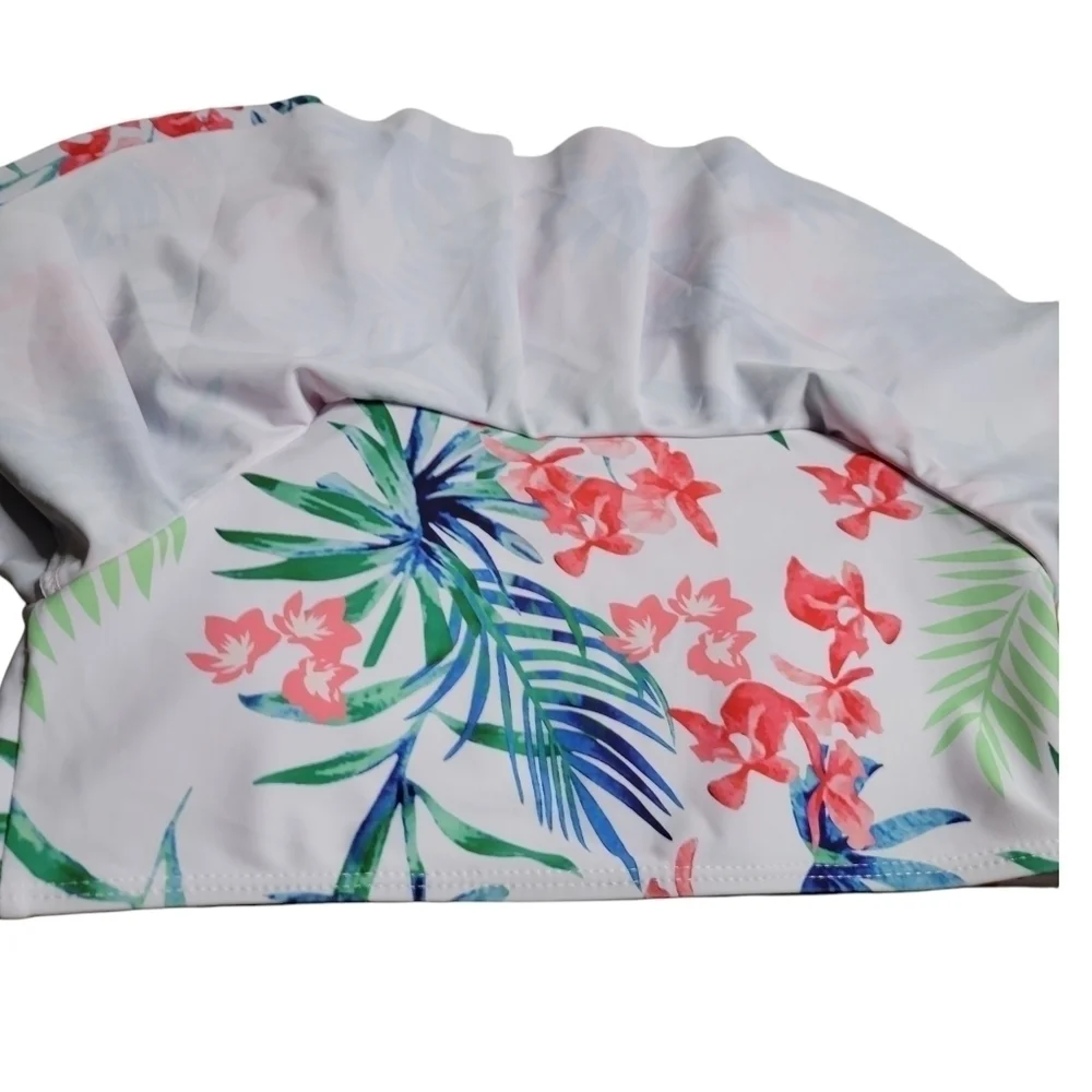 Ashiner Girl's Flounce Two Piece Bikini Swimsuit - Picture 7 of 12